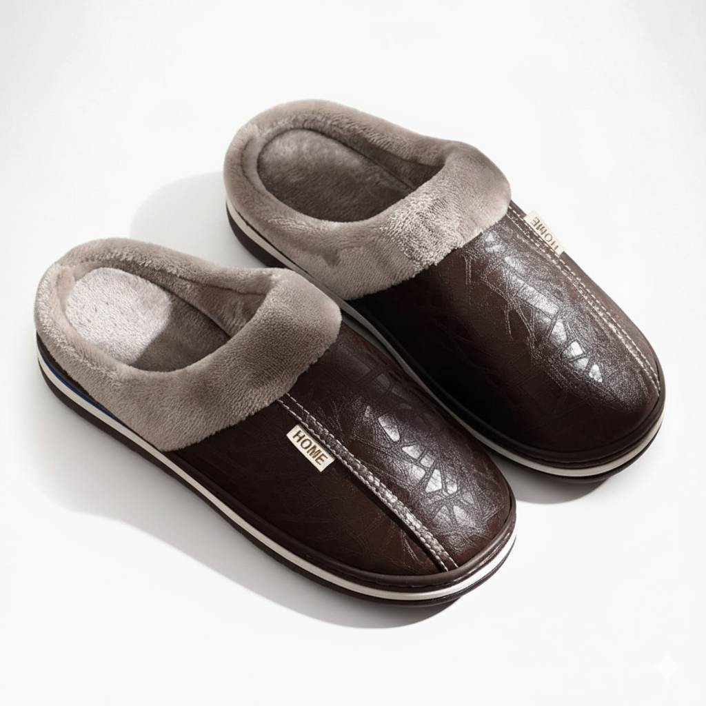 OLIVER Plush Indoor Slippers
