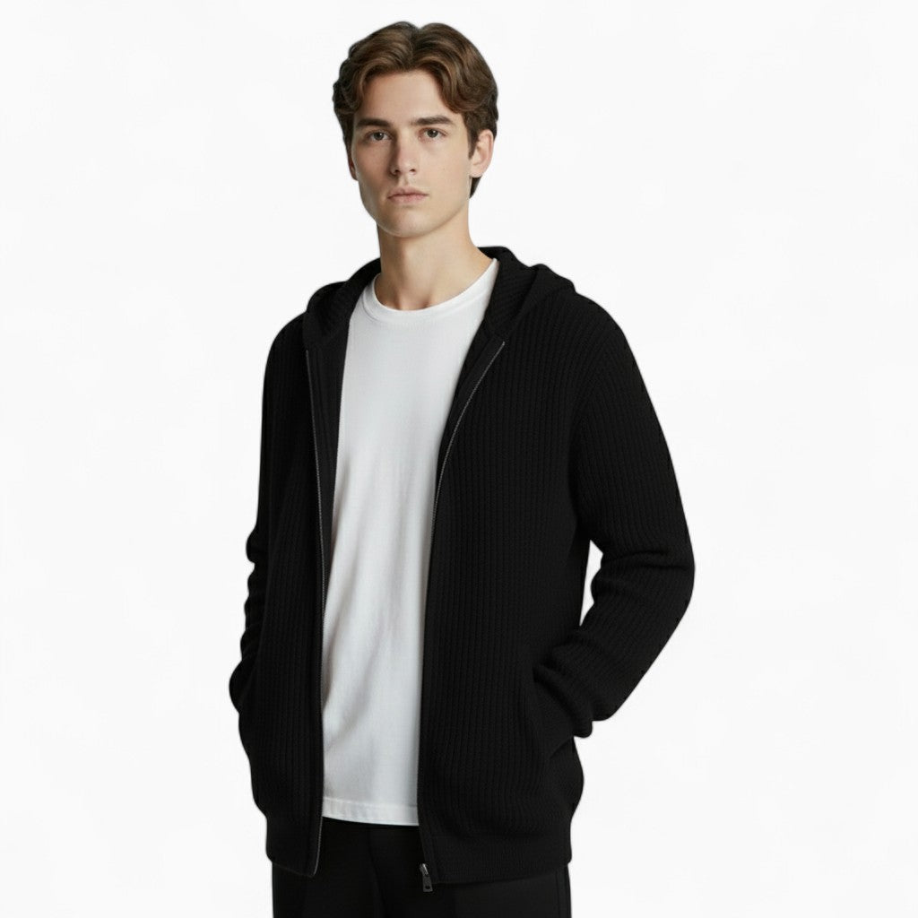 MAXIME Loose-Fit Wool Cashmere Cardigan