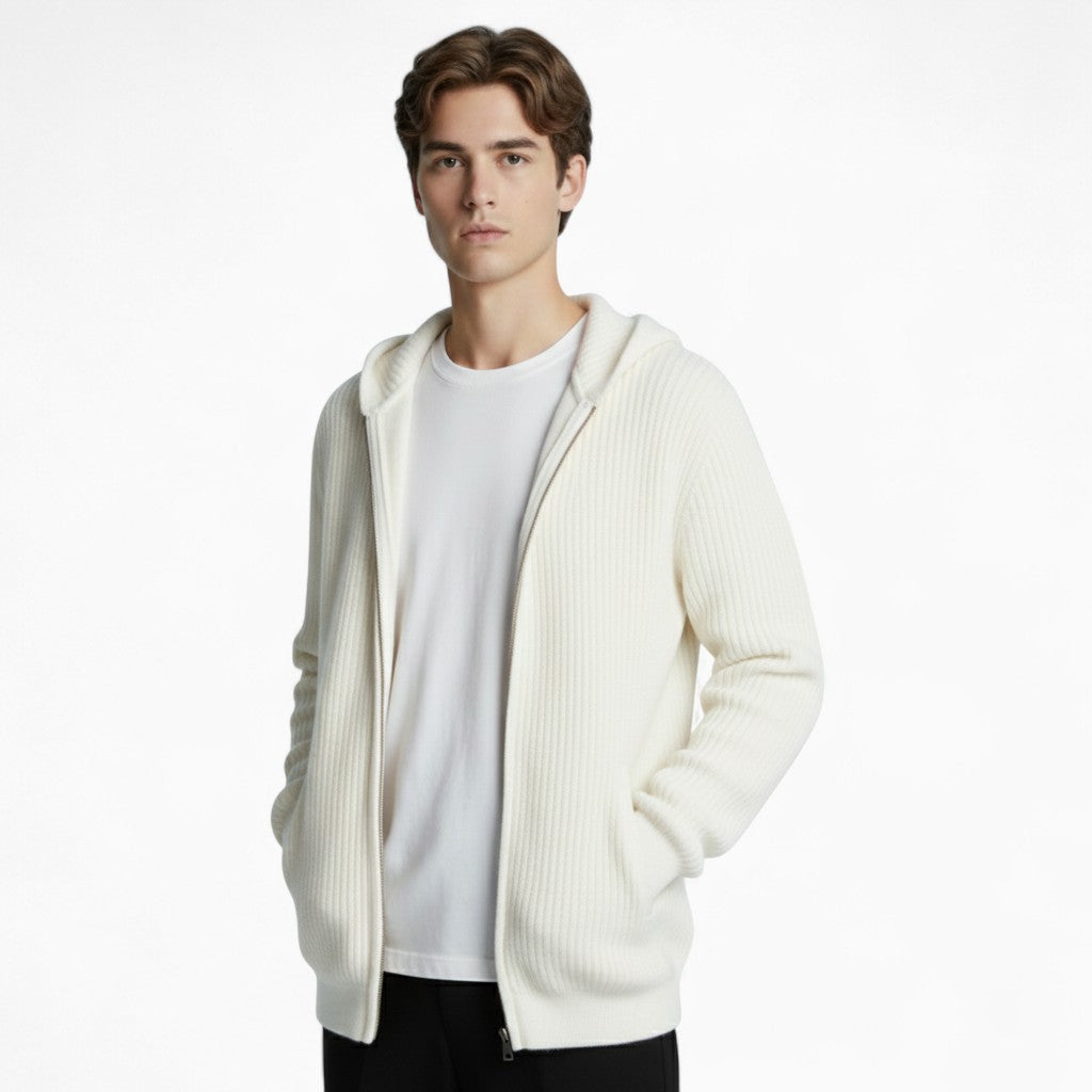 MAXIME Loose-Fit Wool Cashmere Cardigan