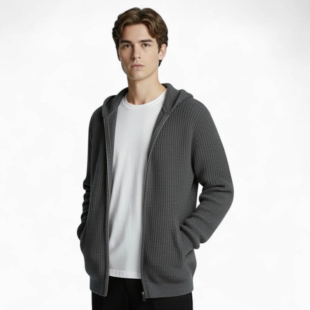 MAXIME Loose-Fit Wool Cashmere Cardigan