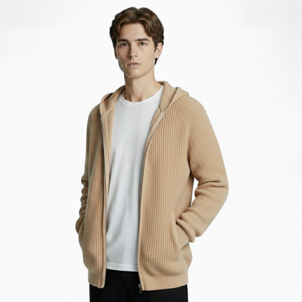 MAXIME Loose-Fit Wool Cashmere Cardigan