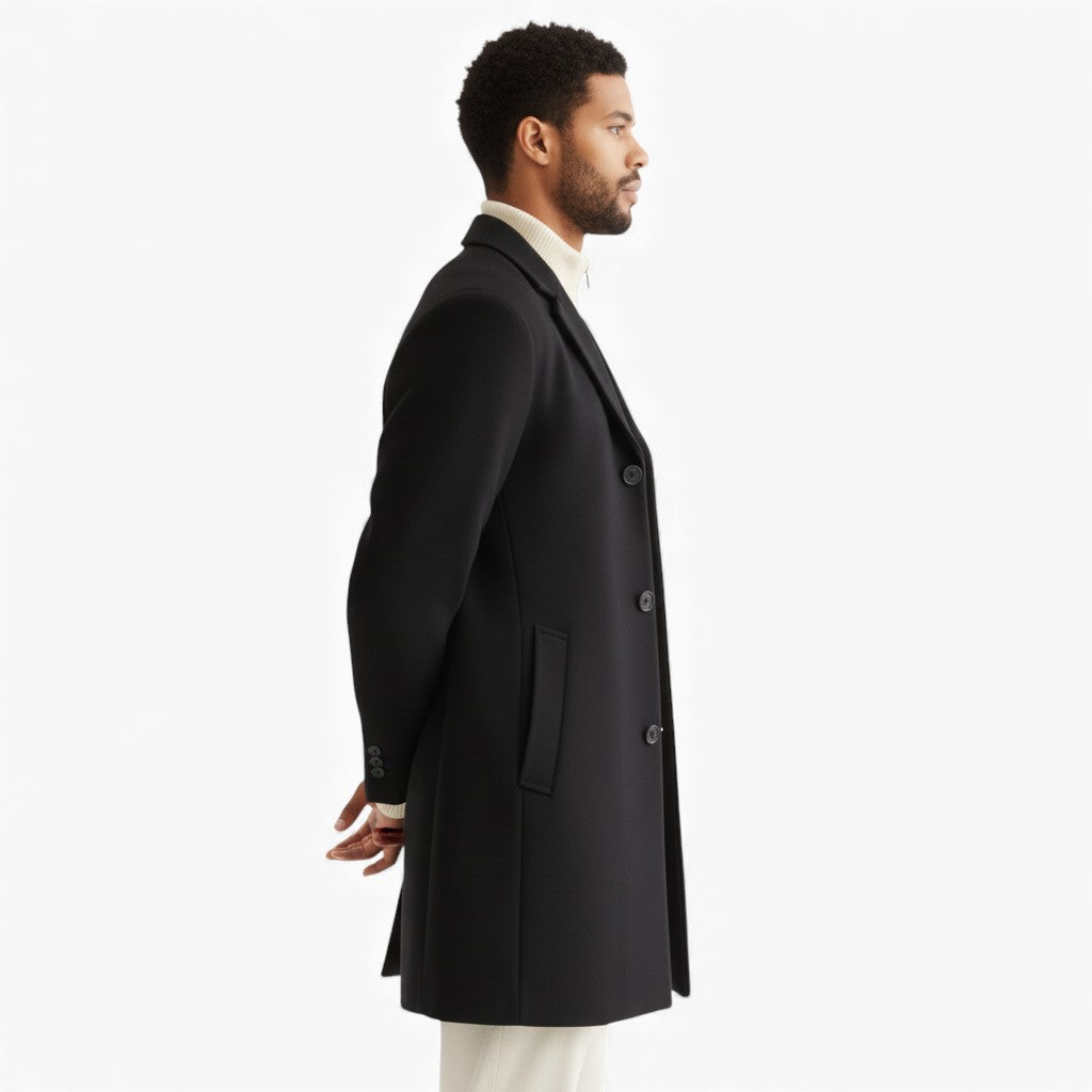 MANOA Wool Single-Breasted Coat