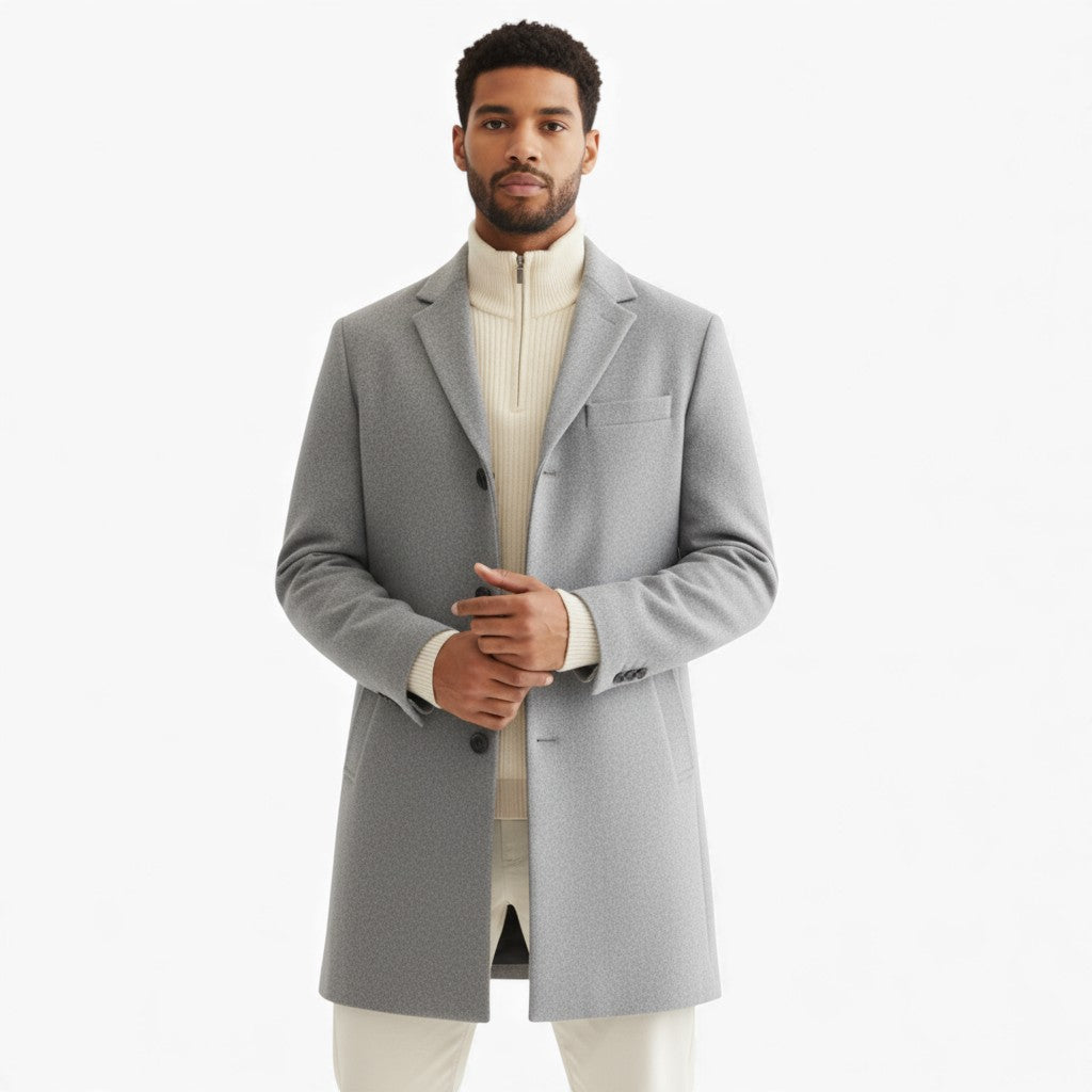 MANOA Wool Single-Breasted Coat