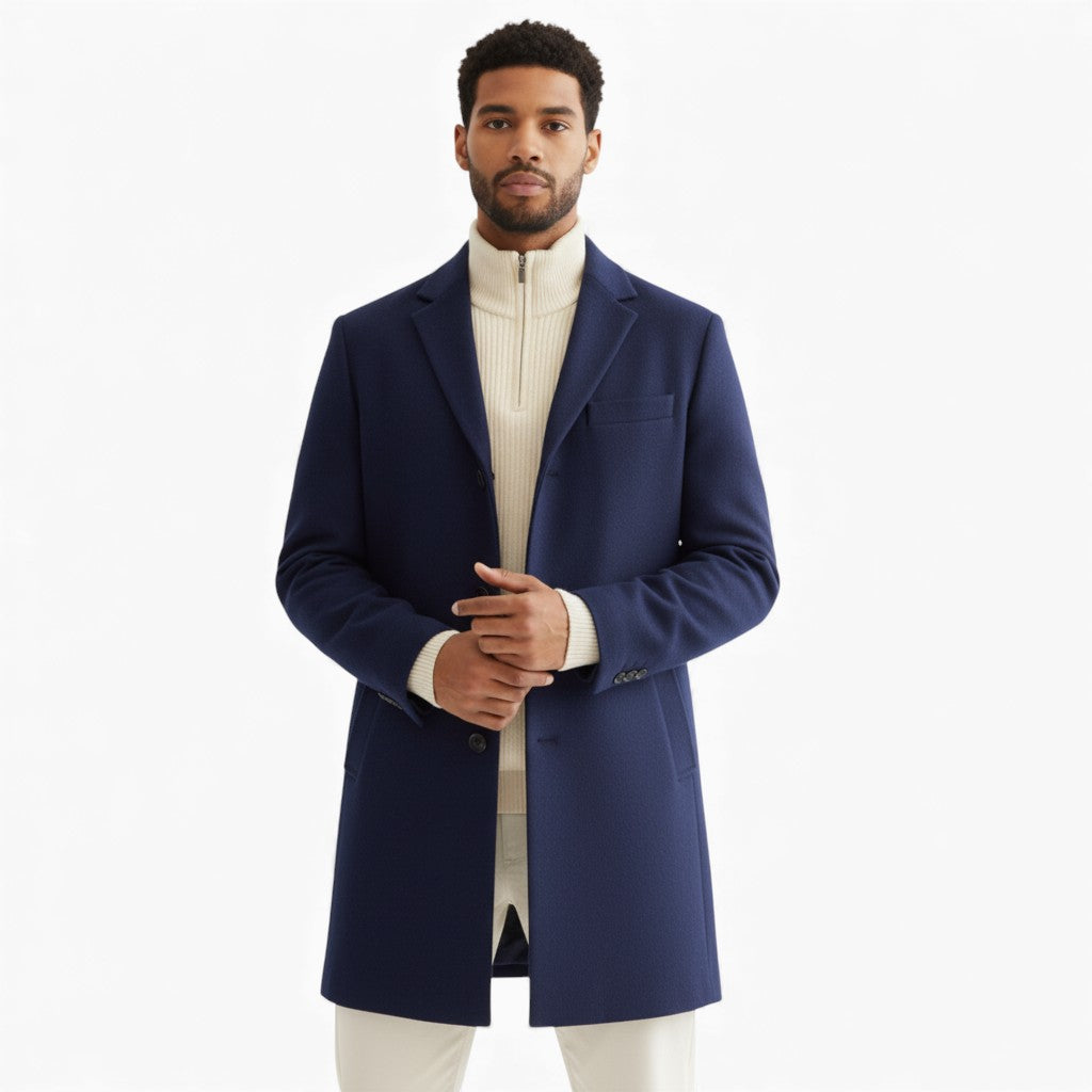 MANOA Wool Single-Breasted Coat