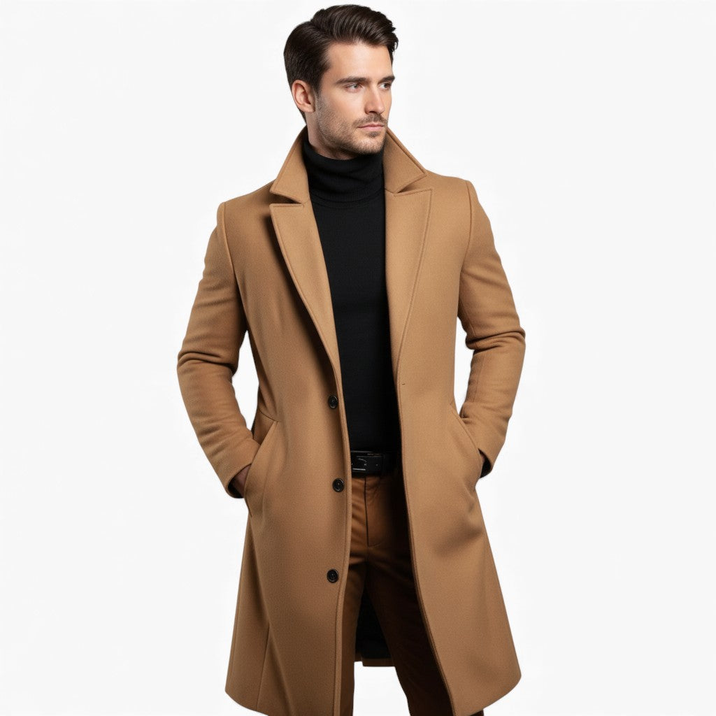 JEFFREY Slim Fit Wool Coat