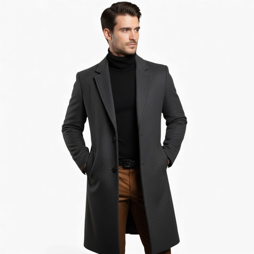JEFFREY Slim Fit Wool Coat