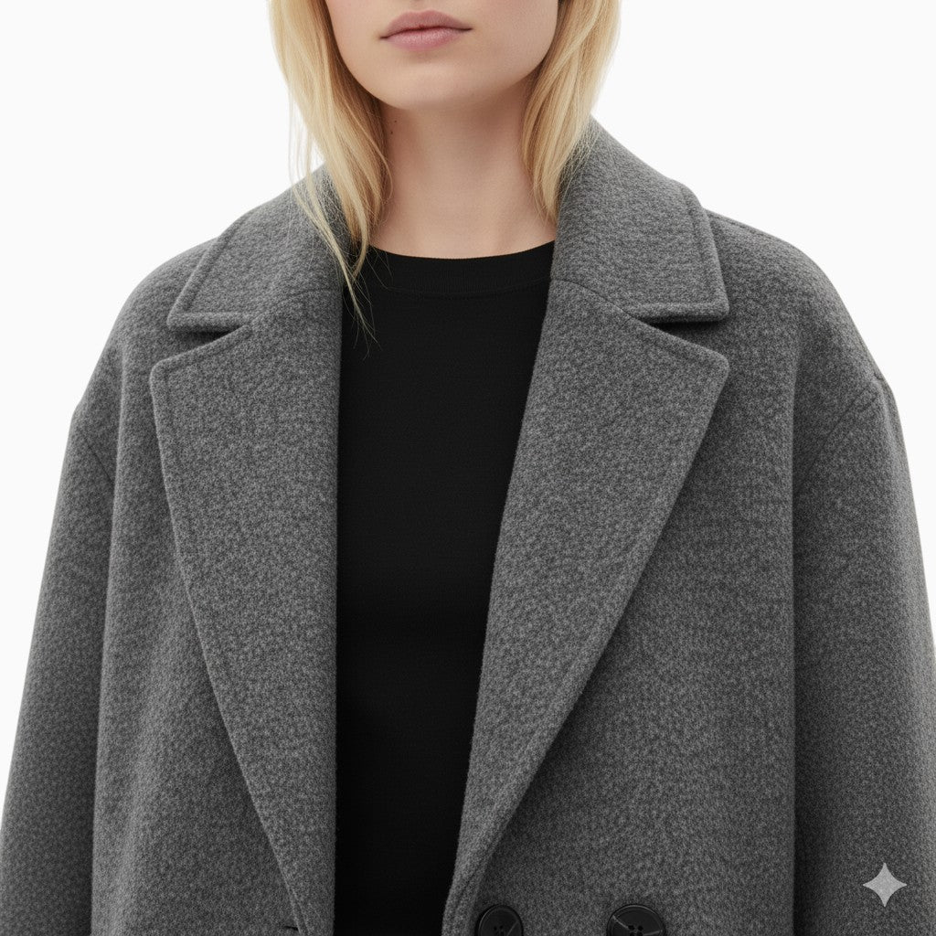 EVA Double Breasted Wool Coat