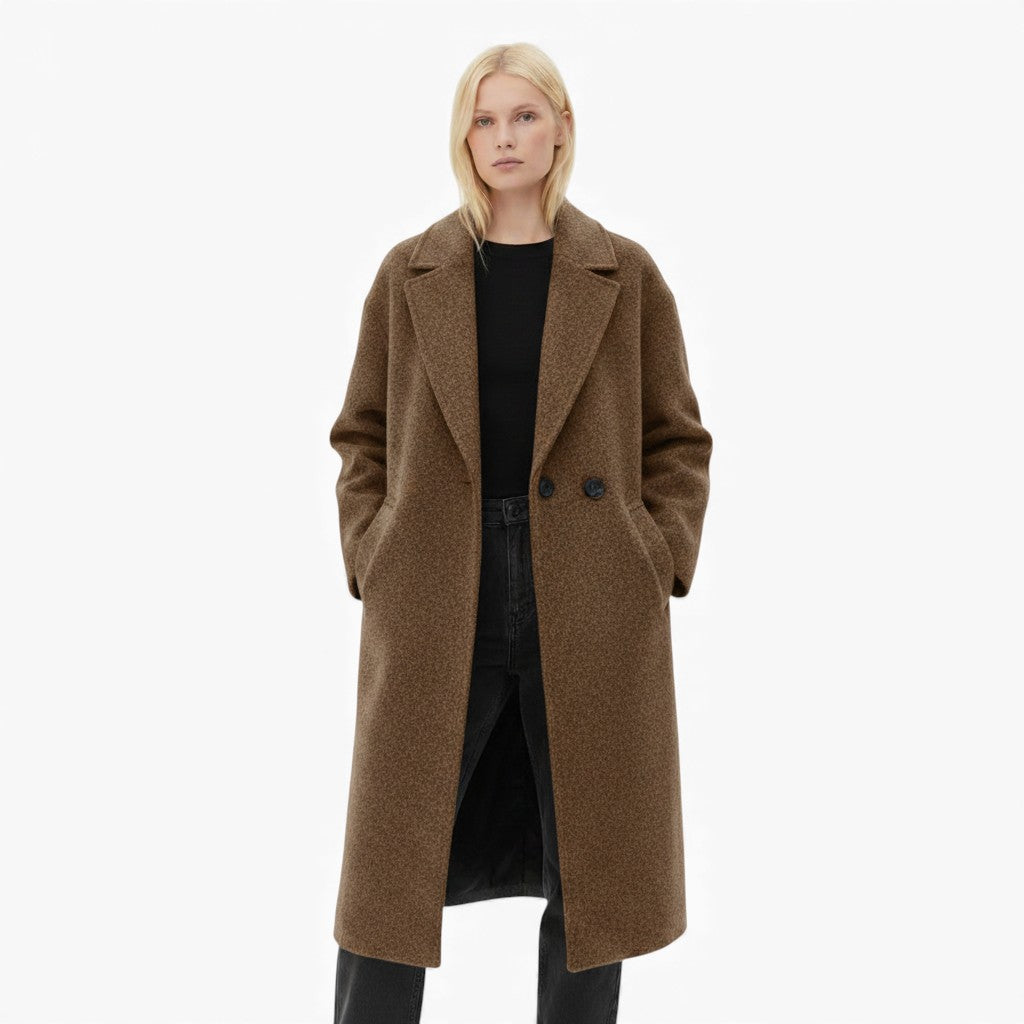 EVA Double Breasted Wool Coat