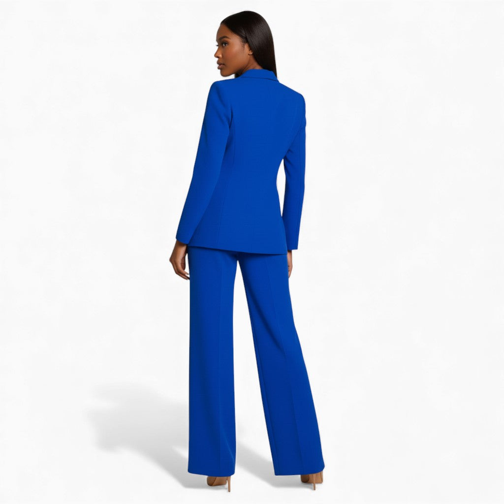 CLAIRE Slim Fit Cotton Pant Suit