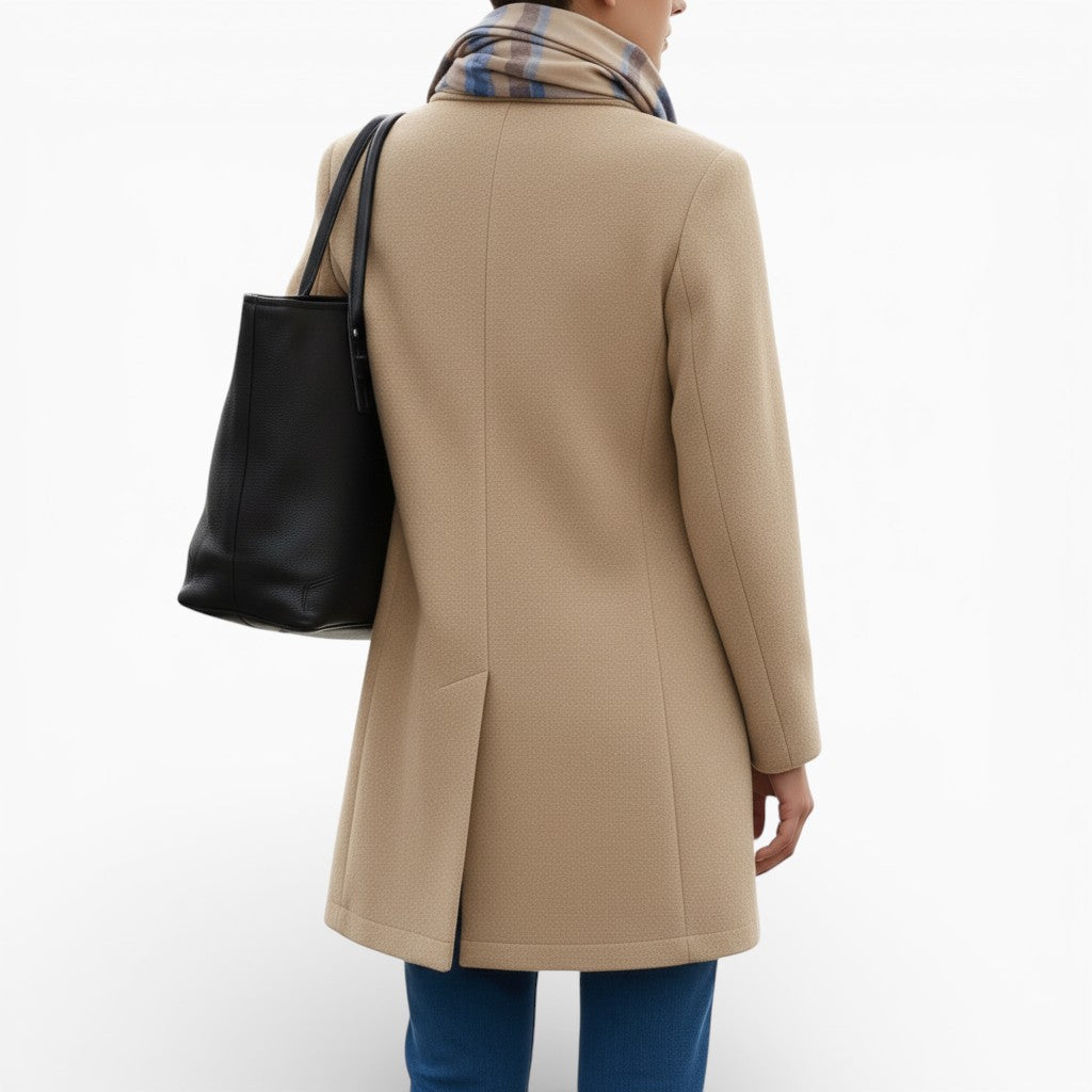 SOPHIE Wool Button-Front Coat