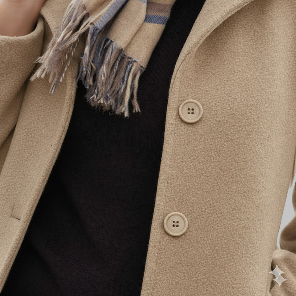 SOPHIE Wool Button-Front Coat