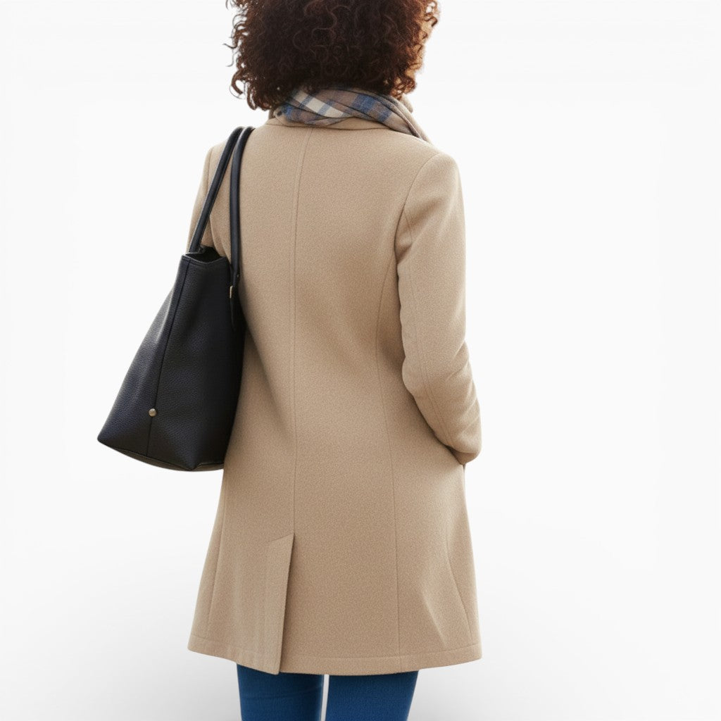 SOPHIE Wool Button-Front Coat