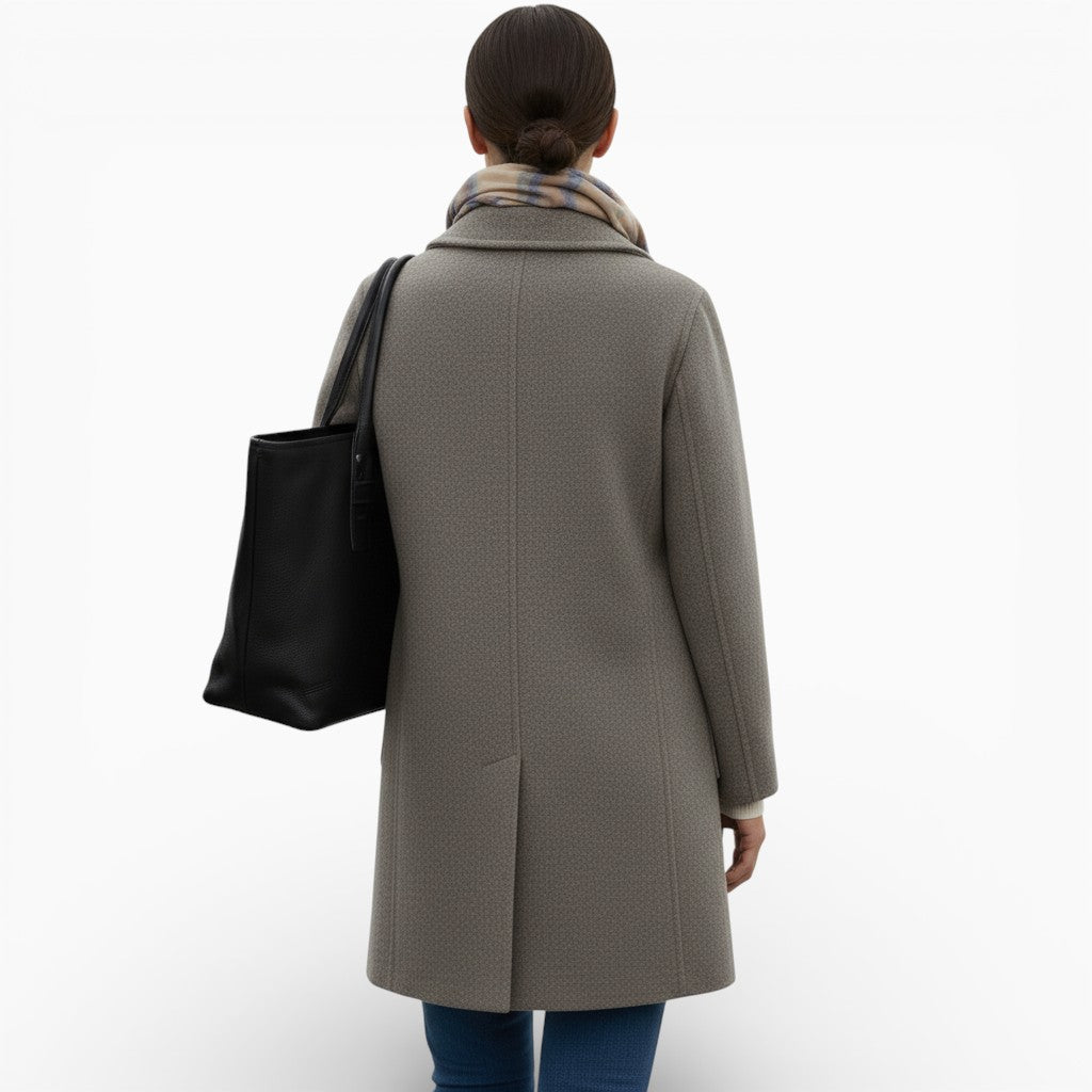 SOPHIE Wool Button-Front Coat