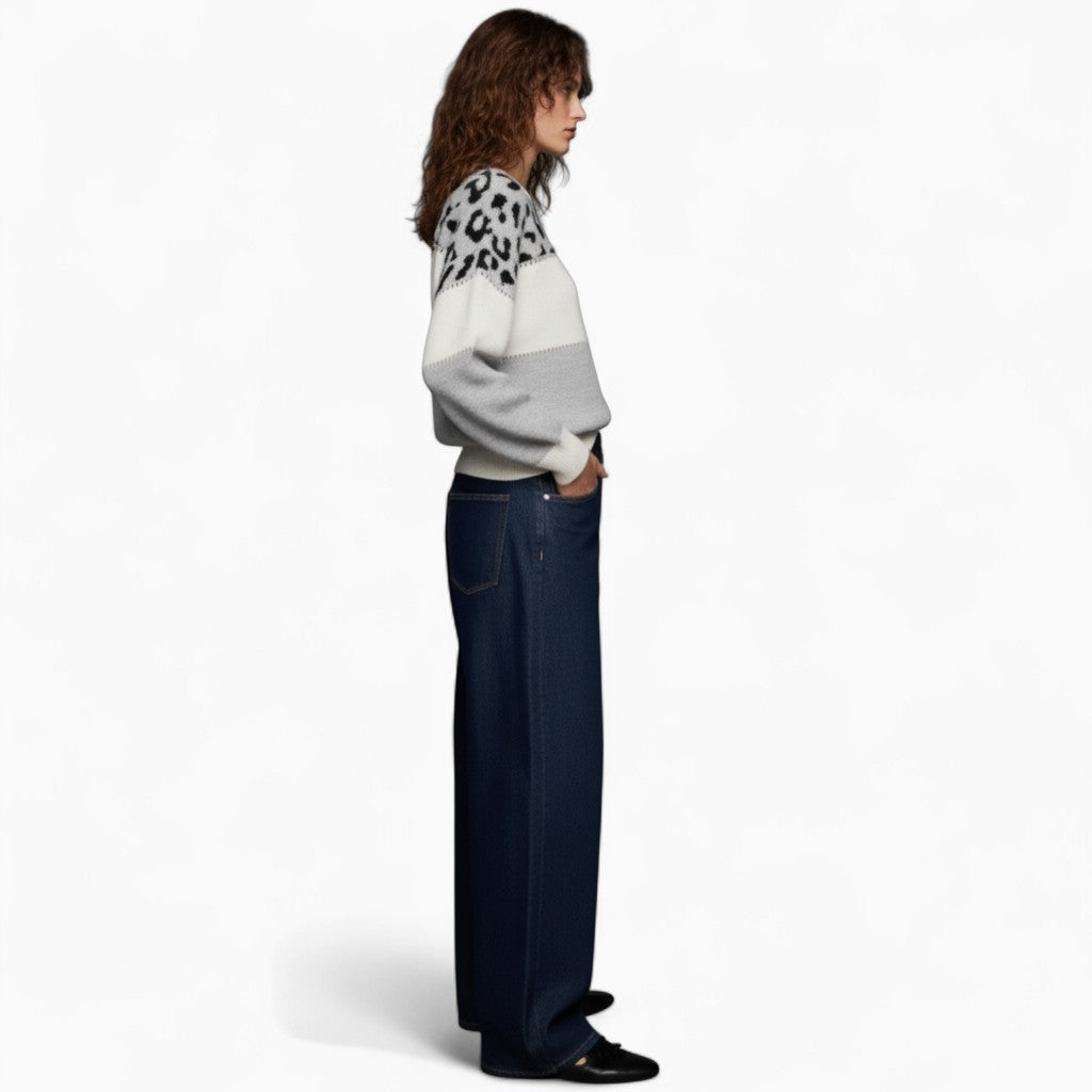 EMMA Loose Fit Leopard Sweater