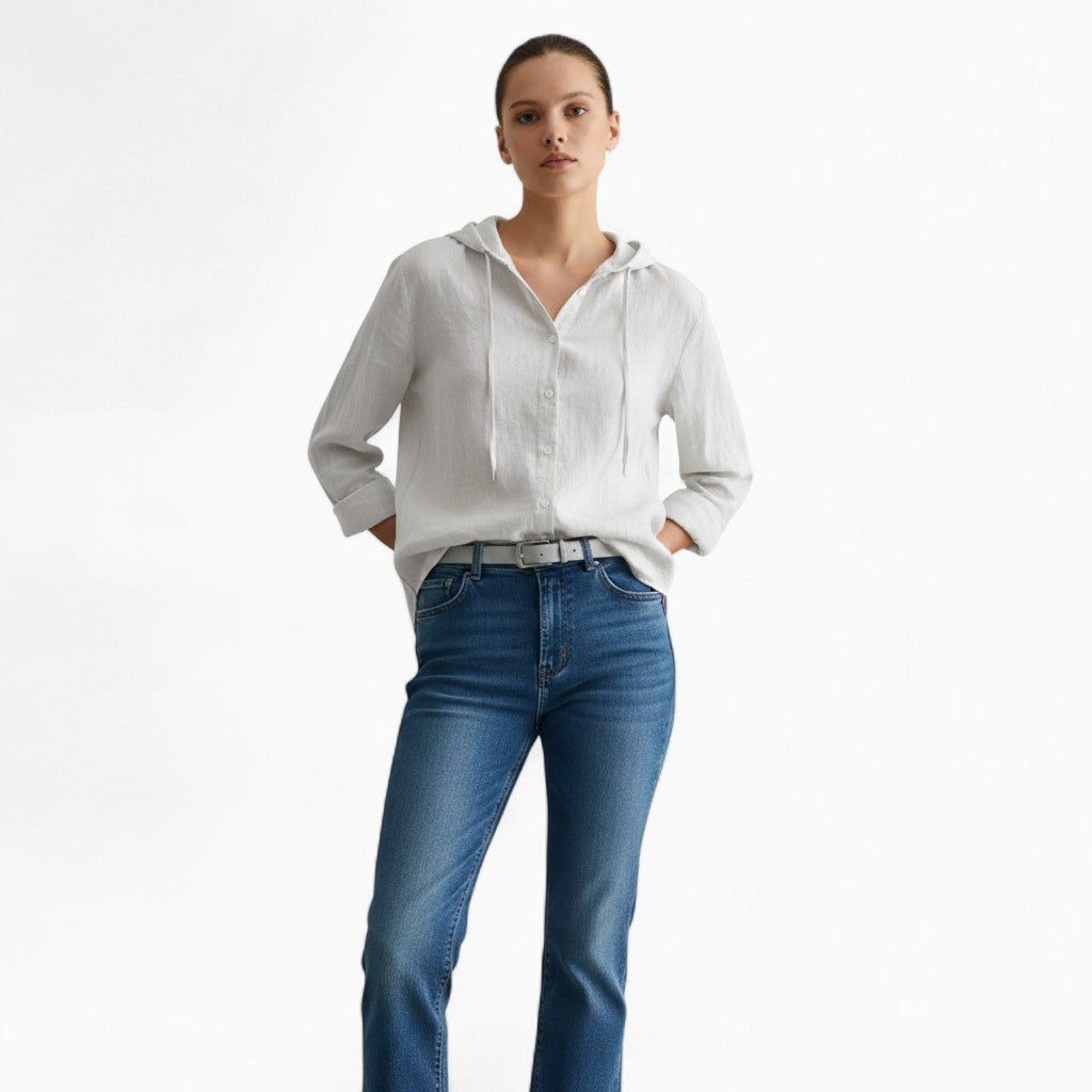 LILA Hooded Loose Shirt