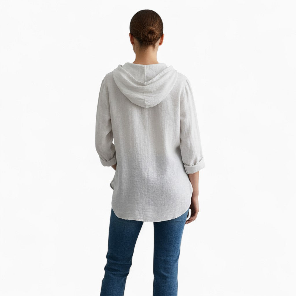 LILA Hooded Loose Shirt