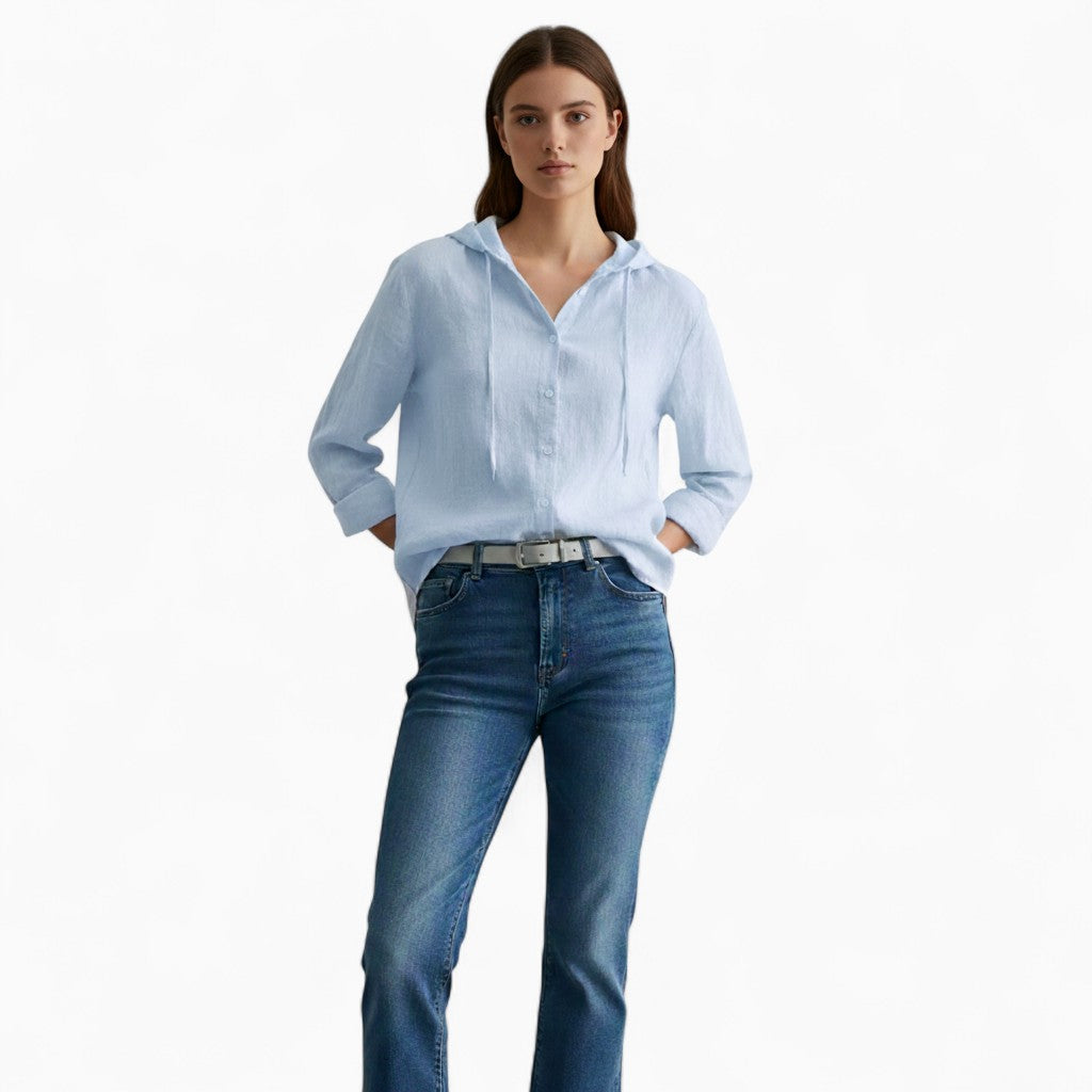 LILA Hooded Loose Shirt