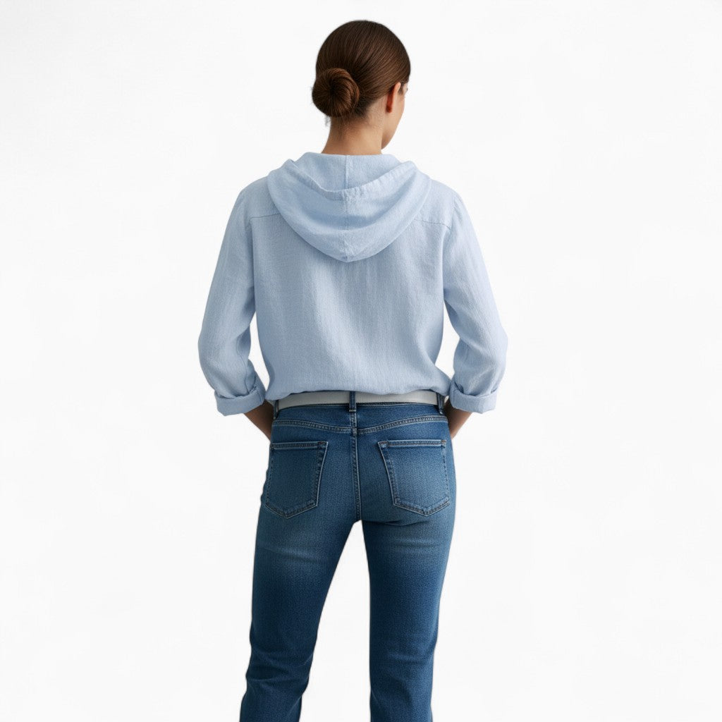 LILA Hooded Loose Shirt