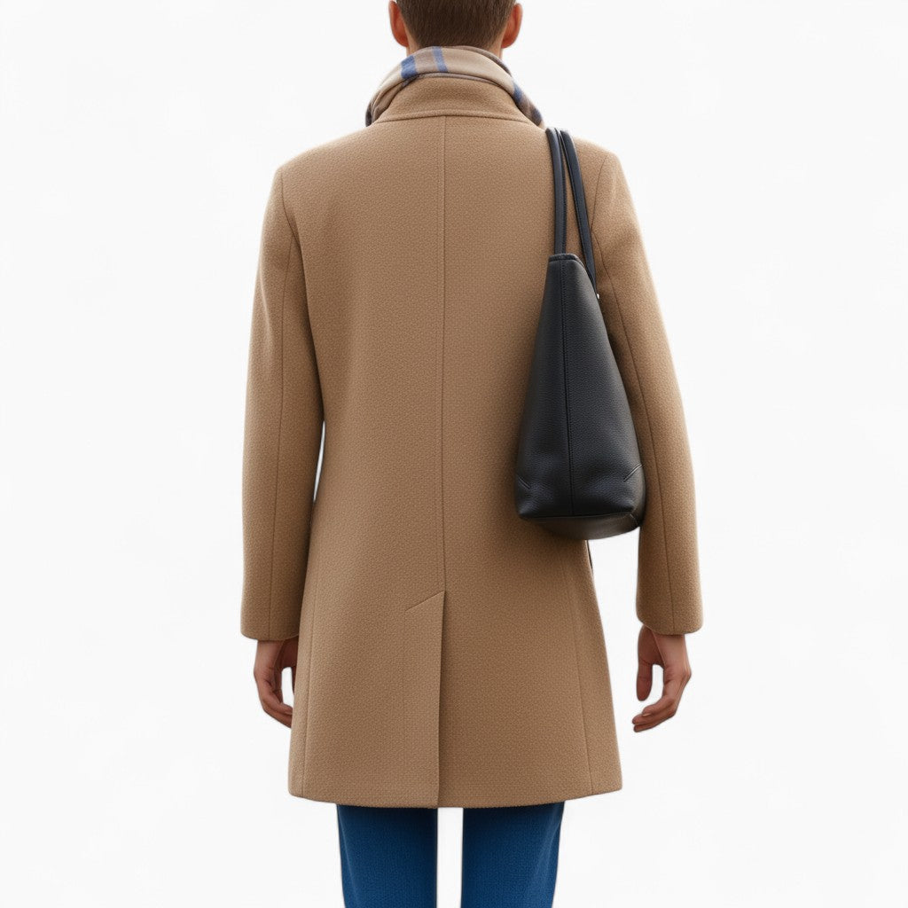 SOPHIE Wool Button-Front Coat