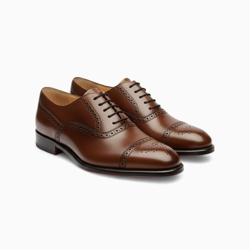 MARCUS Genuine Leather Lace-Up Shoes