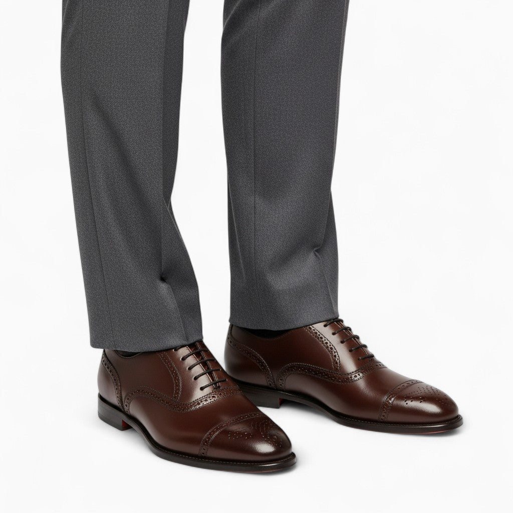 MARCUS Genuine Leather Lace-Up Shoes