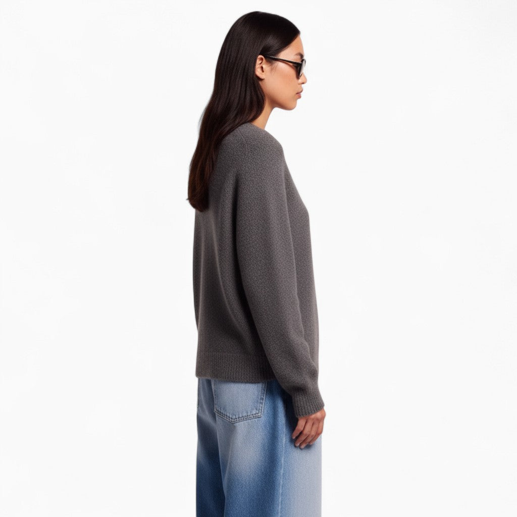 VANNA Loose-Fit Button Cardigan