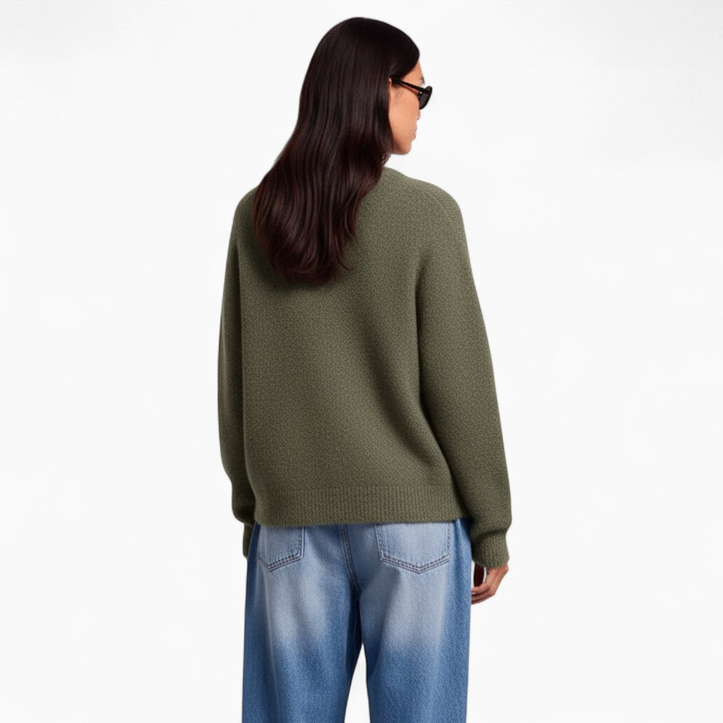 VANNA Loose-Fit Button Cardigan