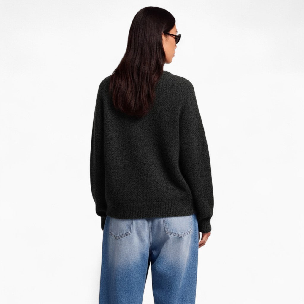 VANNA Loose-Fit Button Cardigan