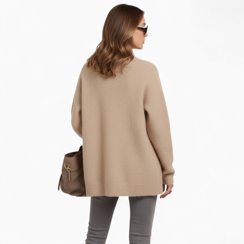 VANNA Loose-Fit Button Cardigan