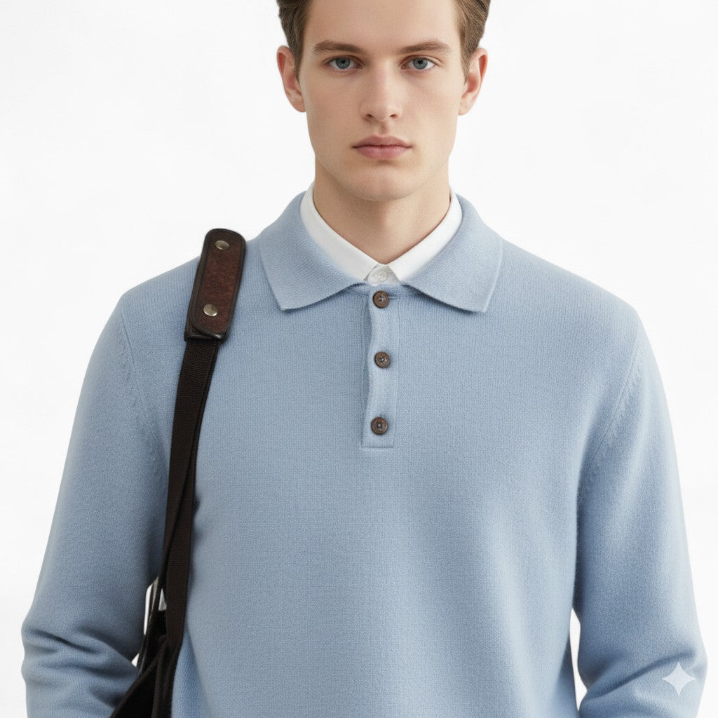 THOMAS Cashmere Pullover Sweater with Puff Sleeves