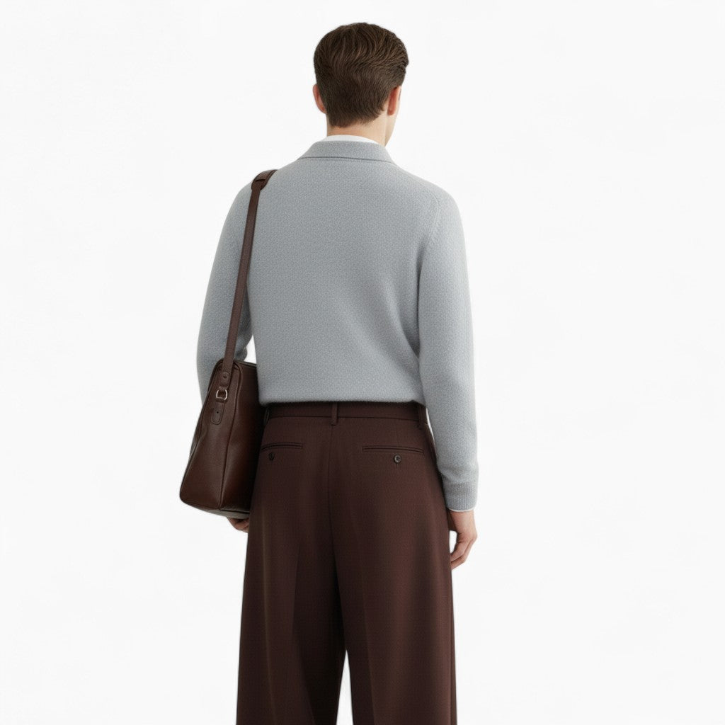 THOMAS Cashmere Pullover Sweater with Puff Sleeves