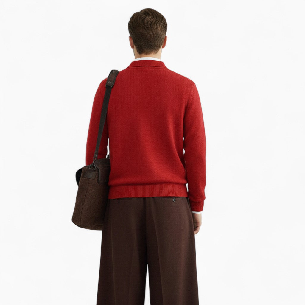 THOMAS Cashmere Pullover Sweater with Puff Sleeves