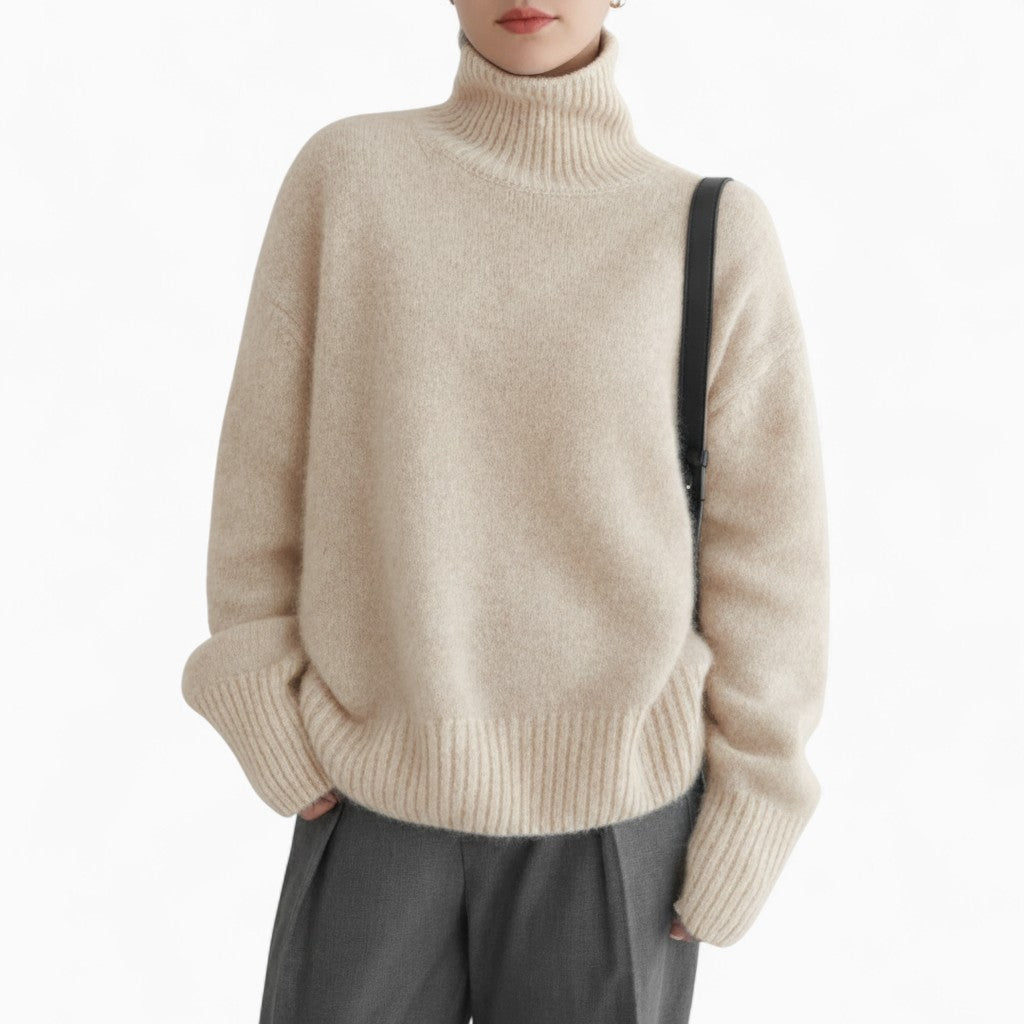 ISABELLA Loose Fit Turtleneck Sweater
