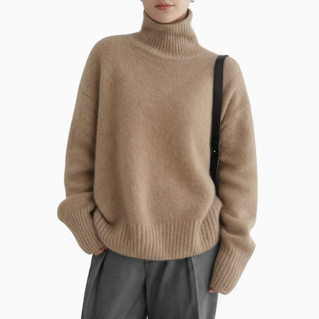 ISABELLA Loose Fit Turtleneck Sweater