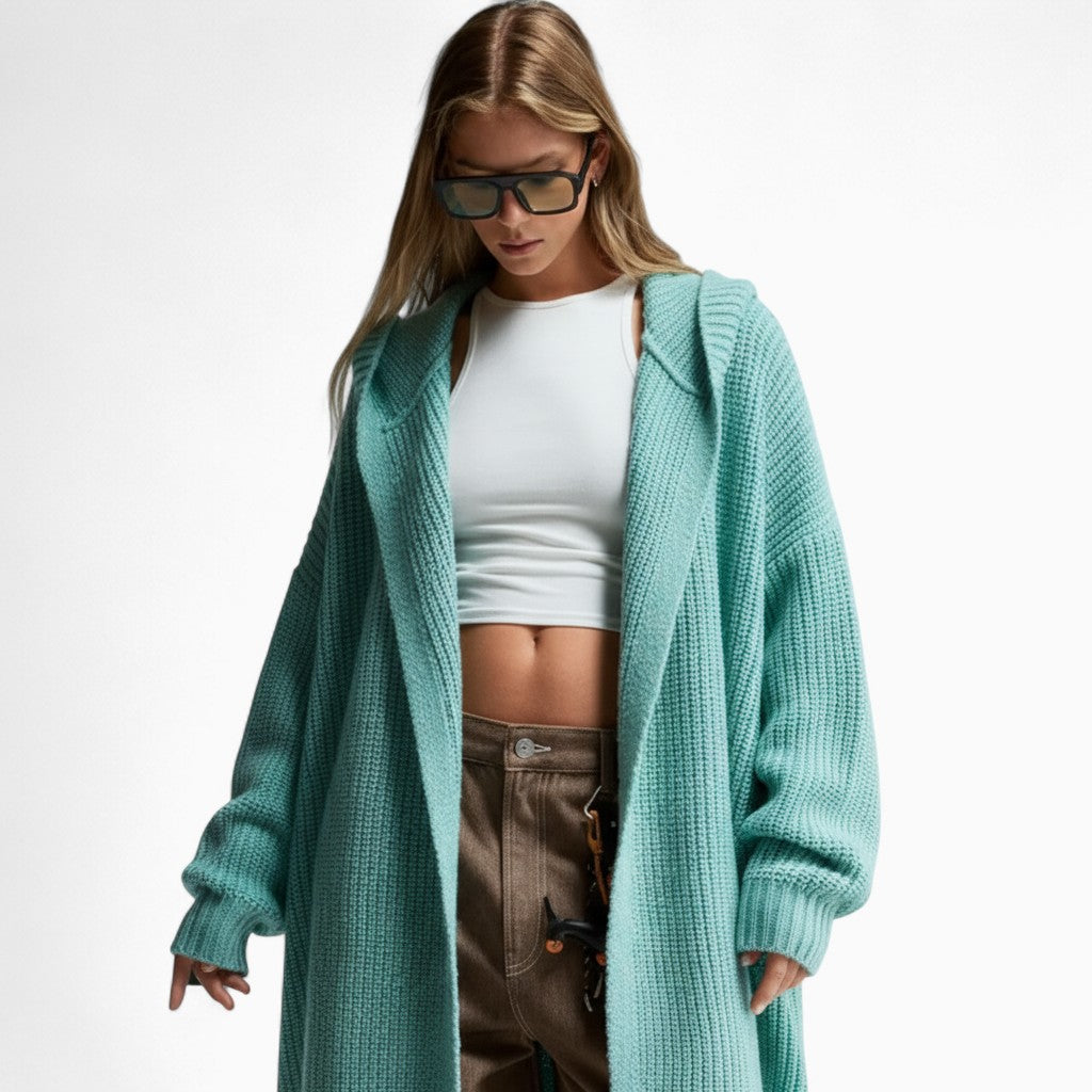 VALENTINA Loose V-Neck Cardigan