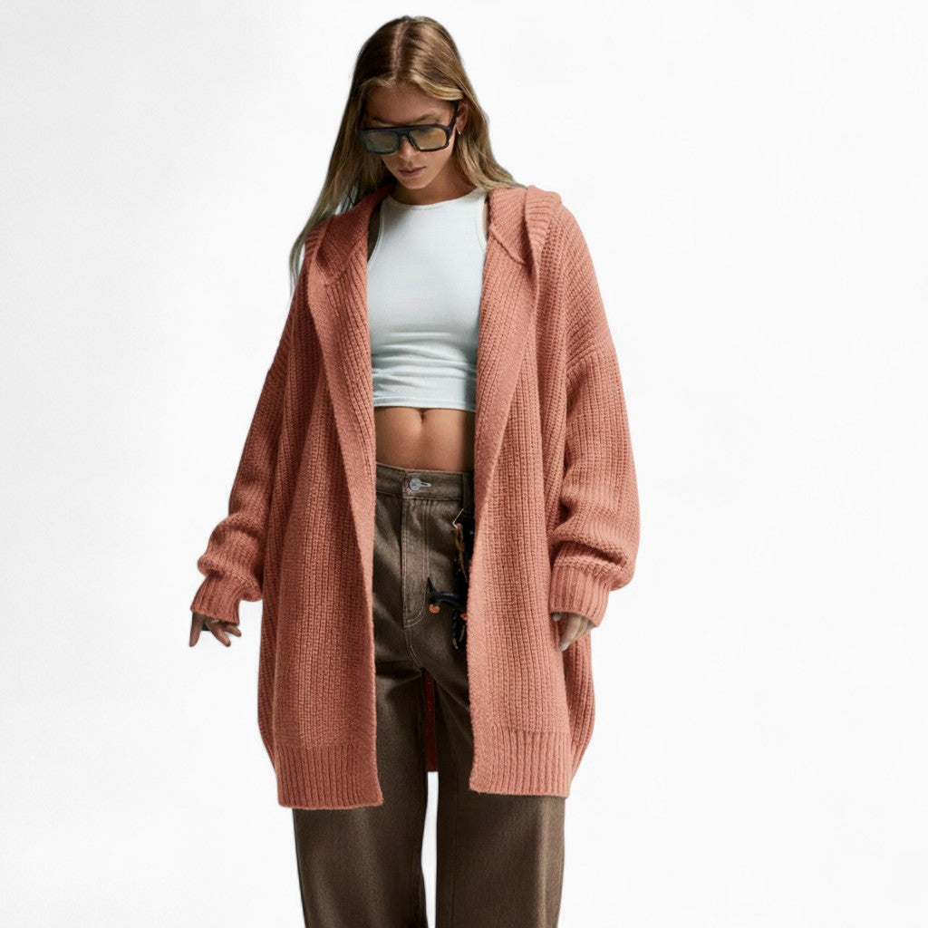 VALENTINA Loose V-Neck Cardigan