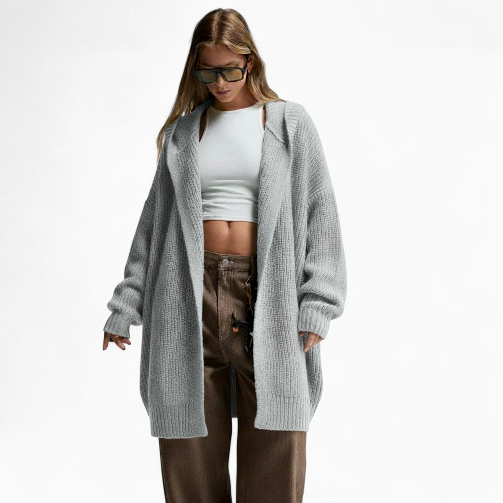 VALENTINA Loose V-Neck Cardigan