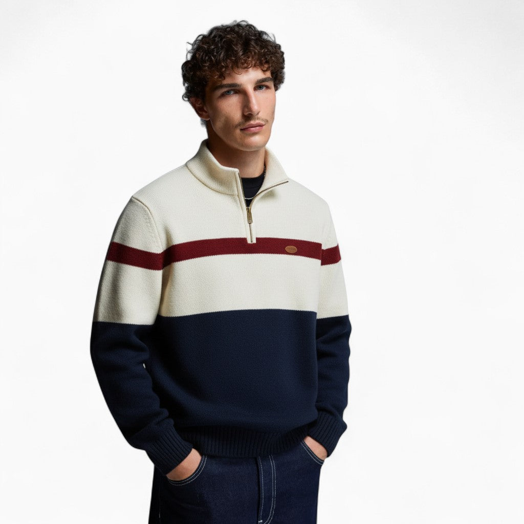 LUC Slim Fit Striped Sweater