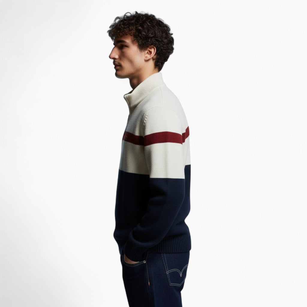 LUC Slim Fit Striped Sweater