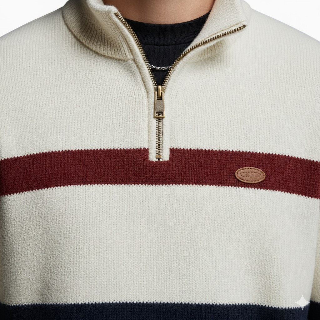 LUC Slim Fit Striped Sweater