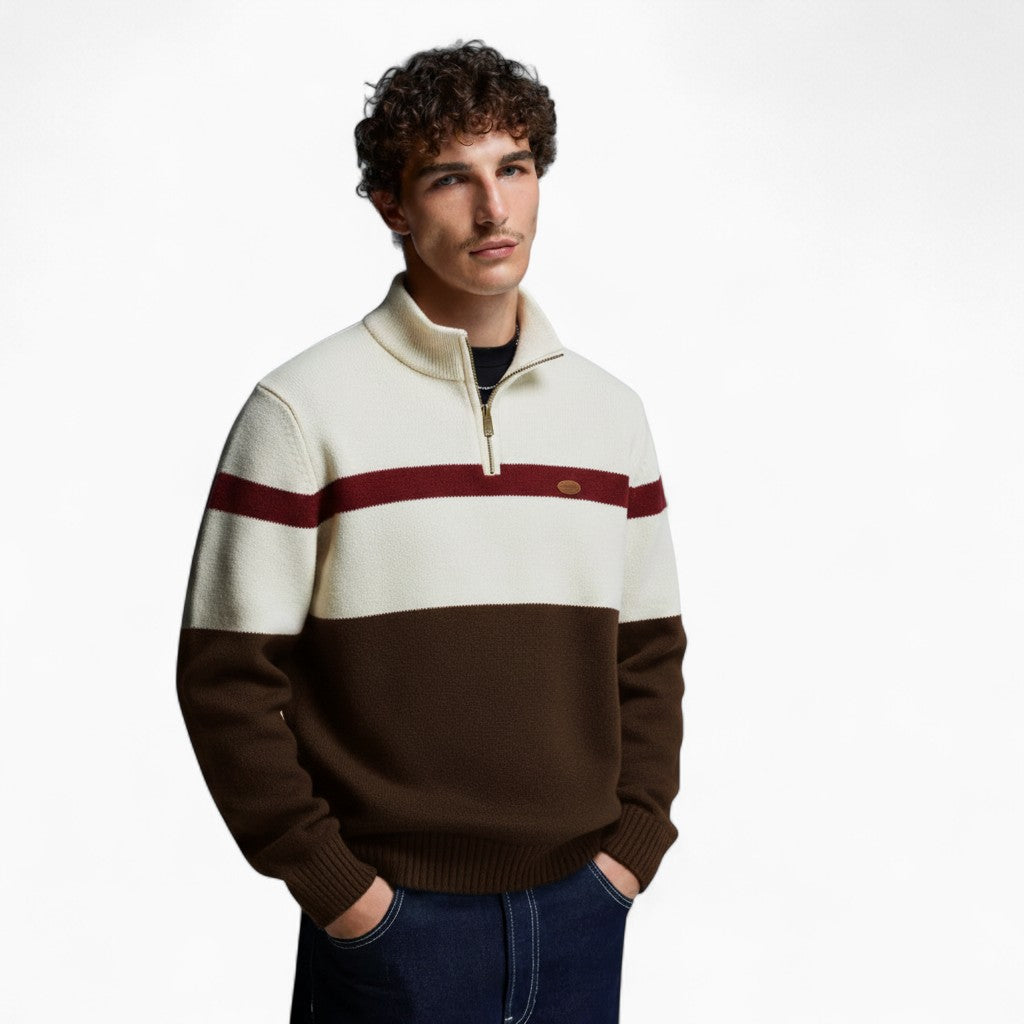 LUC Slim Fit Striped Sweater