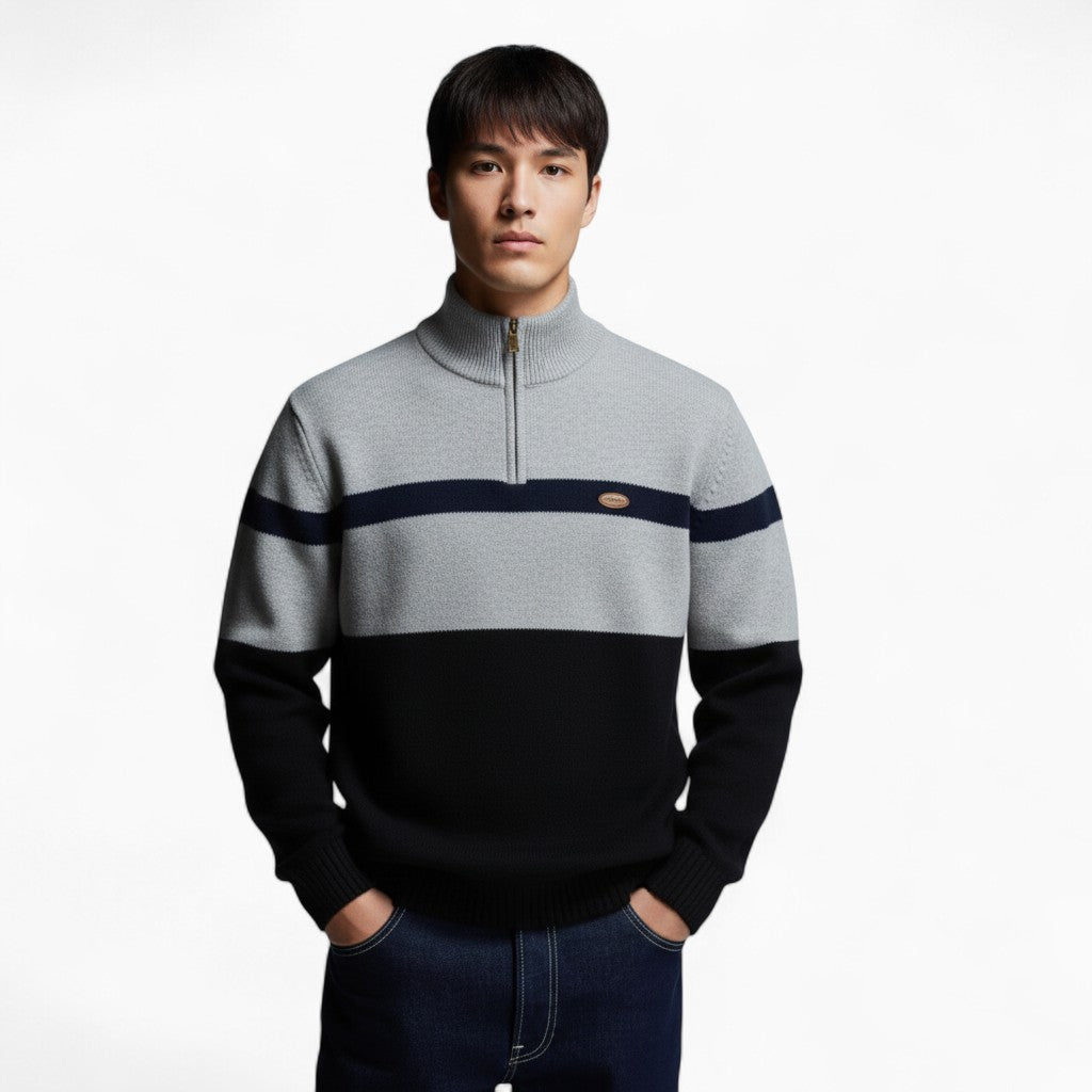 LUC Slim Fit Striped Sweater