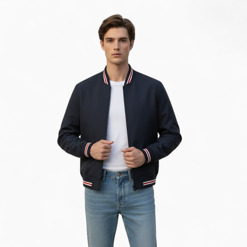 JULES Regular Fit Bomber Jacket
