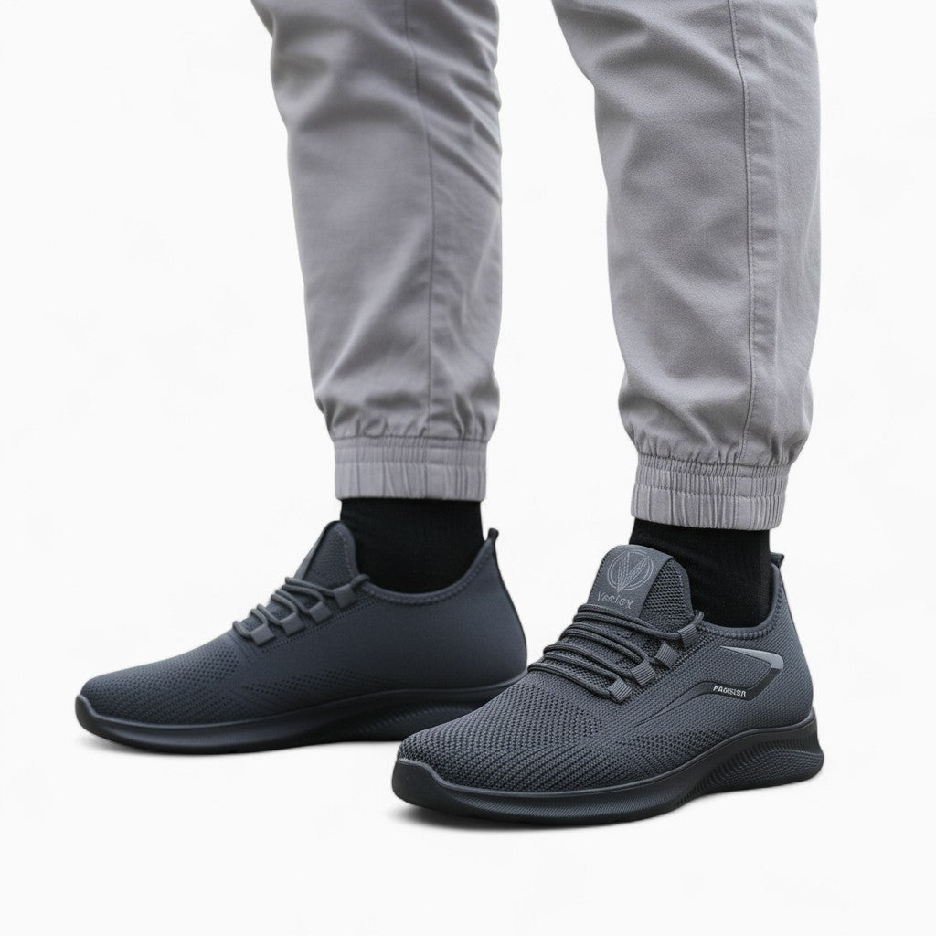 LEO Lace-Up Fabric Trainers