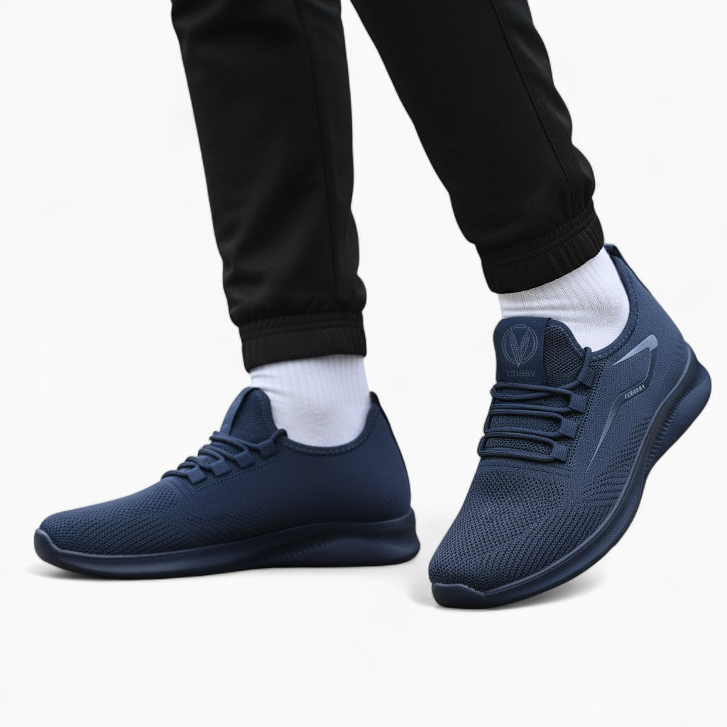 LEO Lace-Up Fabric Trainers