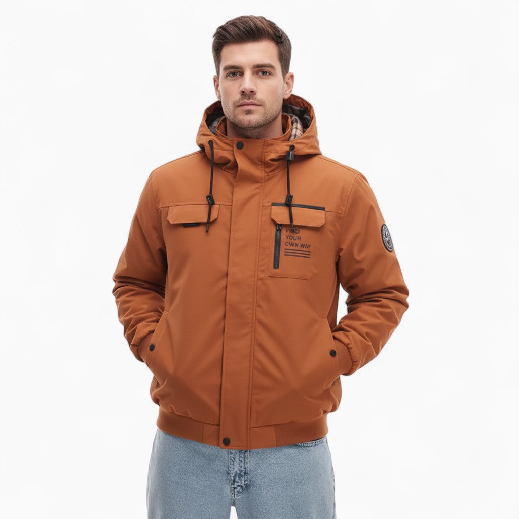 MATHIEU Hooded Zipper Jacket