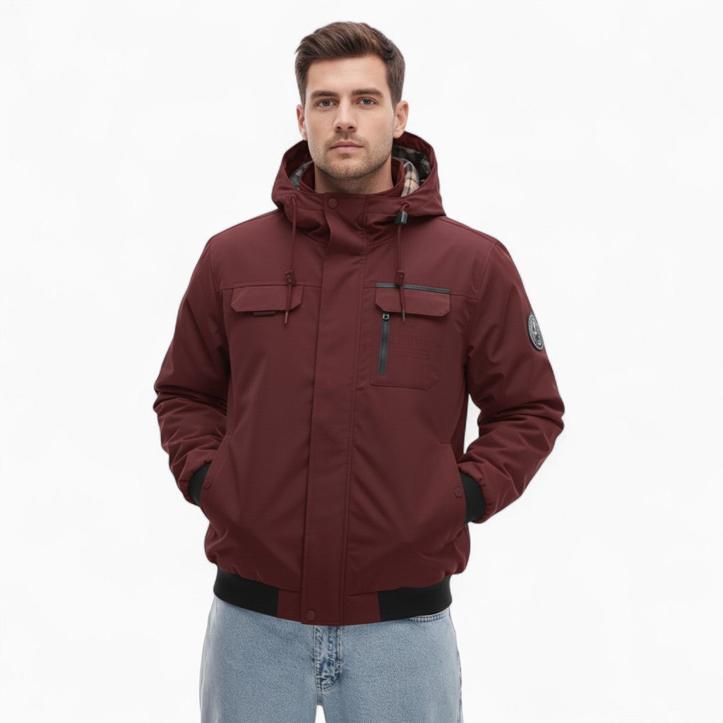MATHIEU Hooded Zipper Jacket