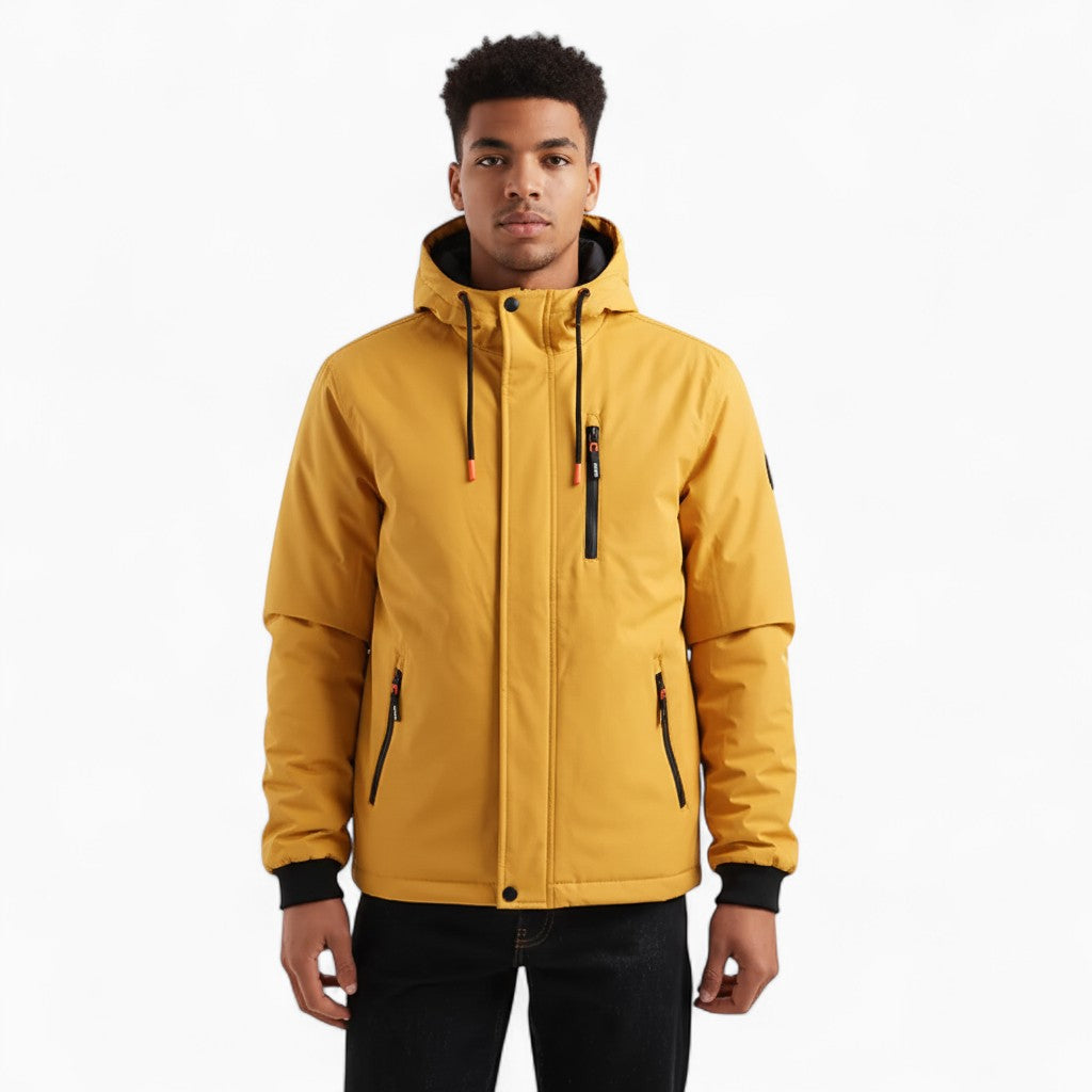 JASPER Hooded Jacket Zipper Detail