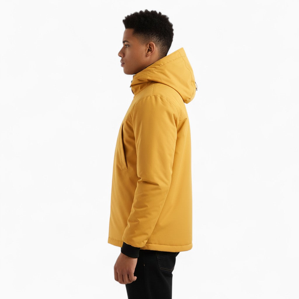 JASPER Hooded Jacket Zipper Detail