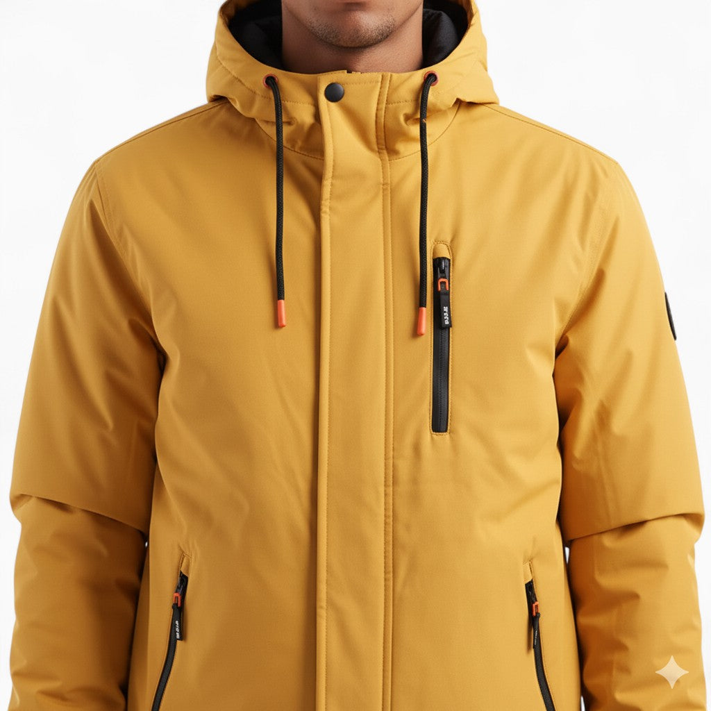 JASPER Hooded Jacket Zipper Detail